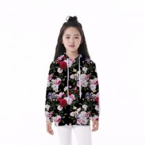 Black Rose Printed Hoodie