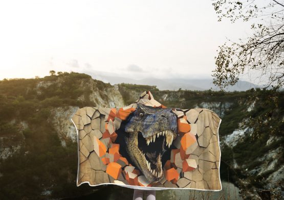 Break out Dinosaur Blanket Hoodie