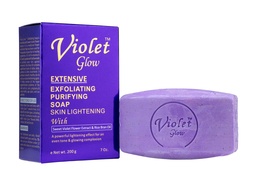 Violet Glow Extensive Exfoliating Purifying Skin Lightening Soap 7oz / 200g