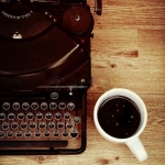 coffe typewriter